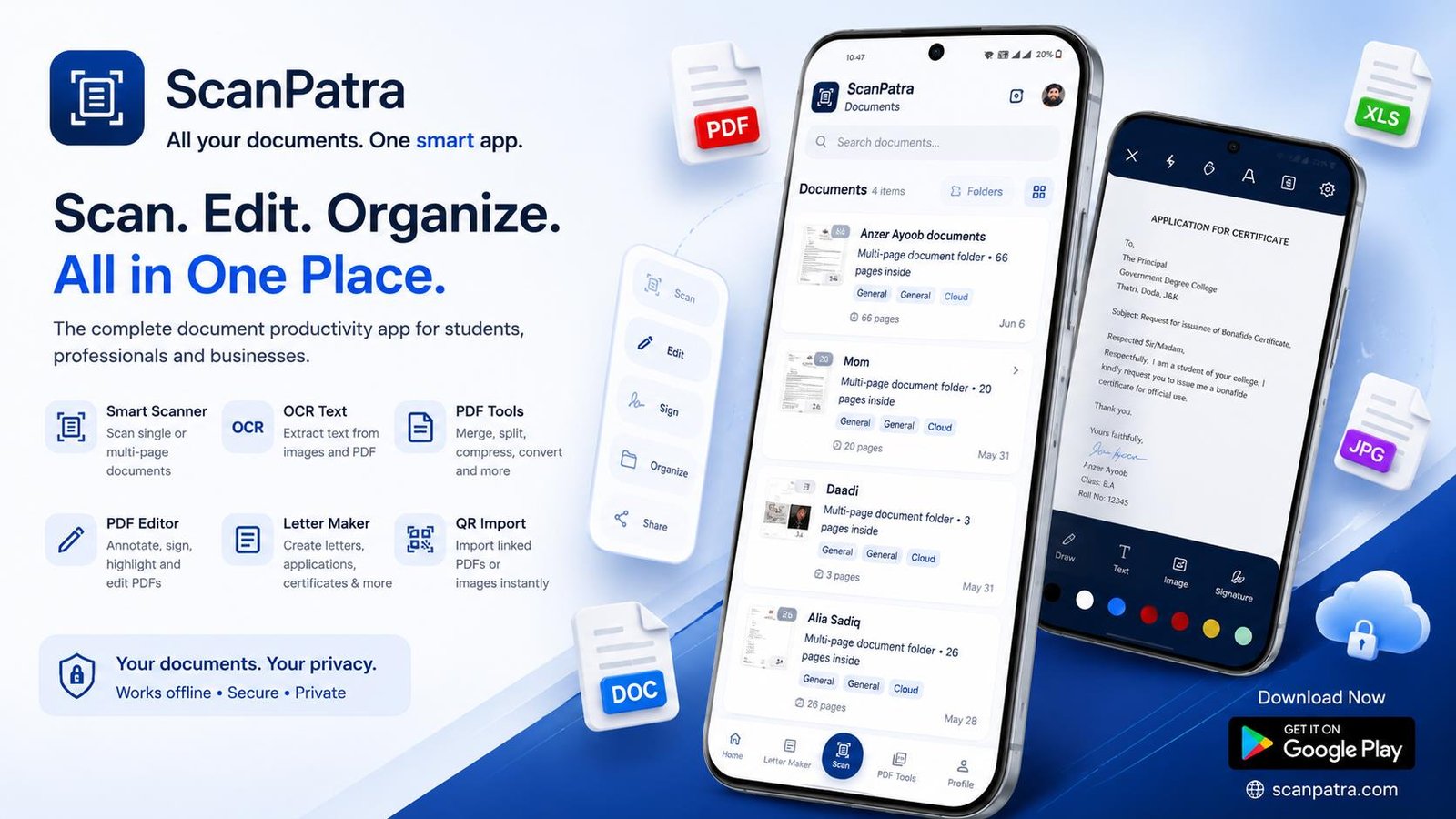 ScanPatra Android application hero image